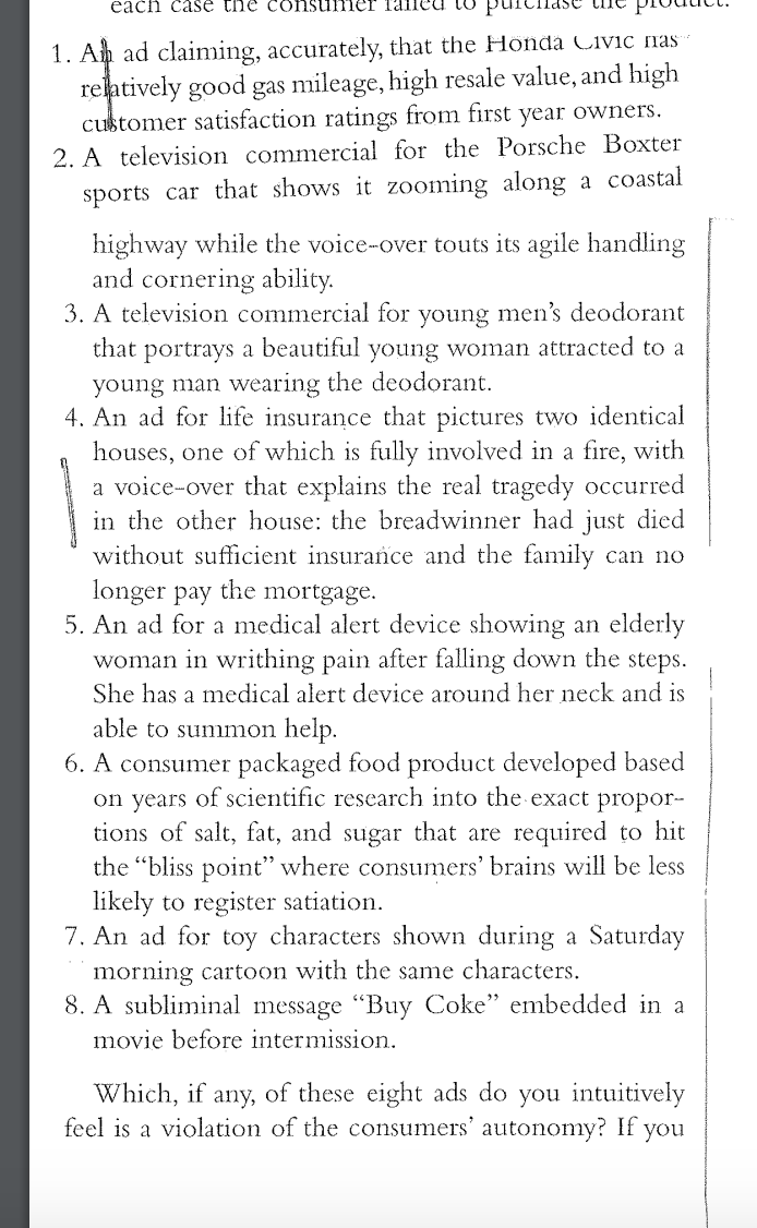 Read the Eight Pitches case study carefully, then