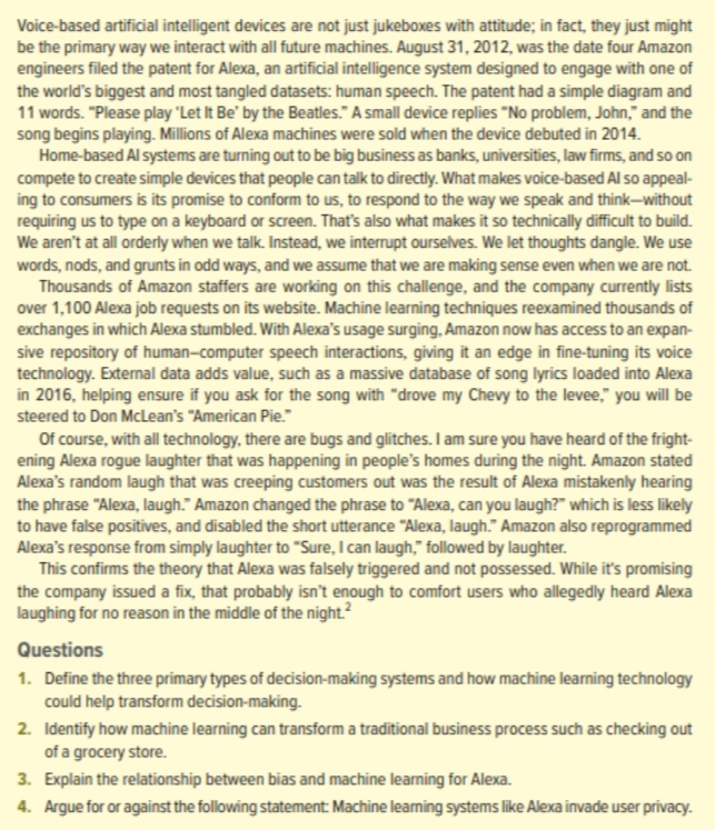 Voice-based artificial intelligent devices are