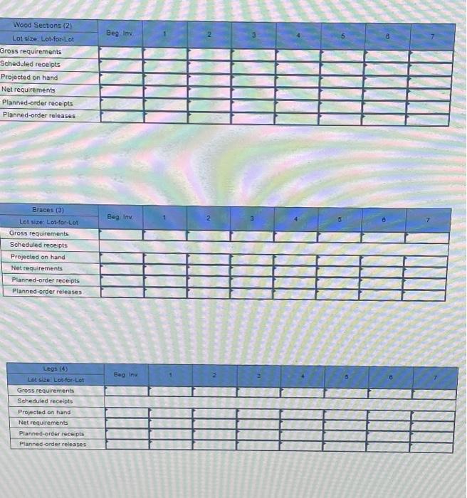 Problem 13-6 (Static) A table is assembled using