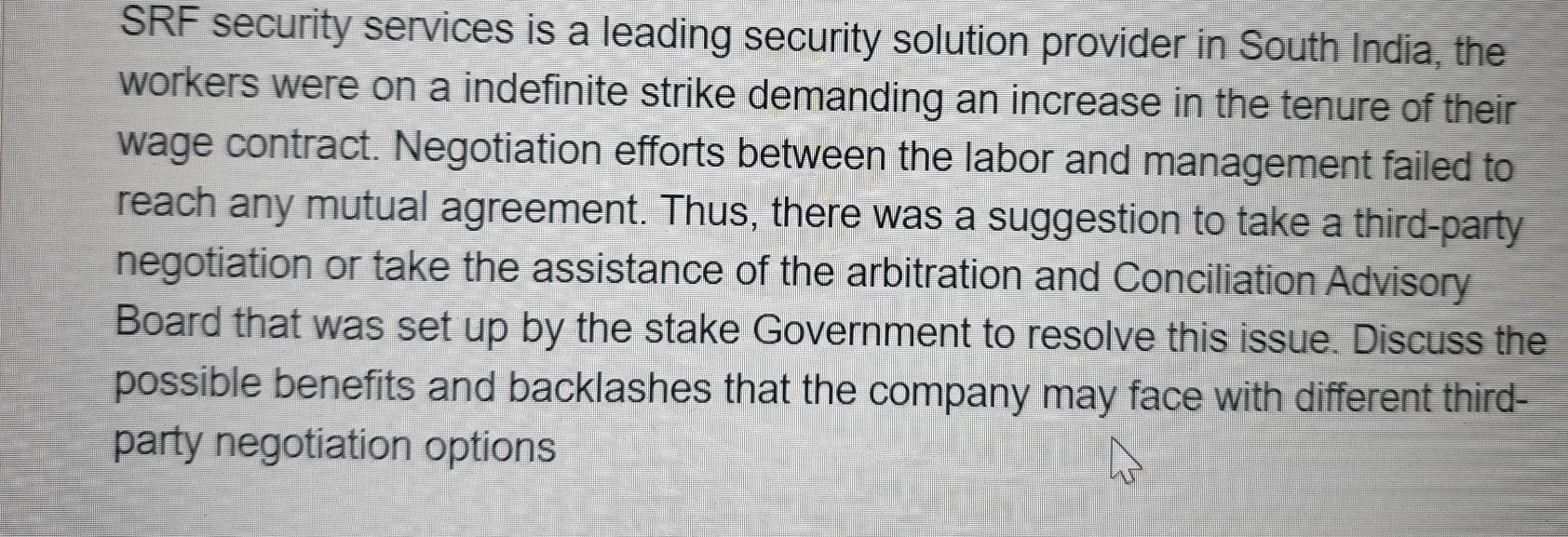 SRF security services is a leading security