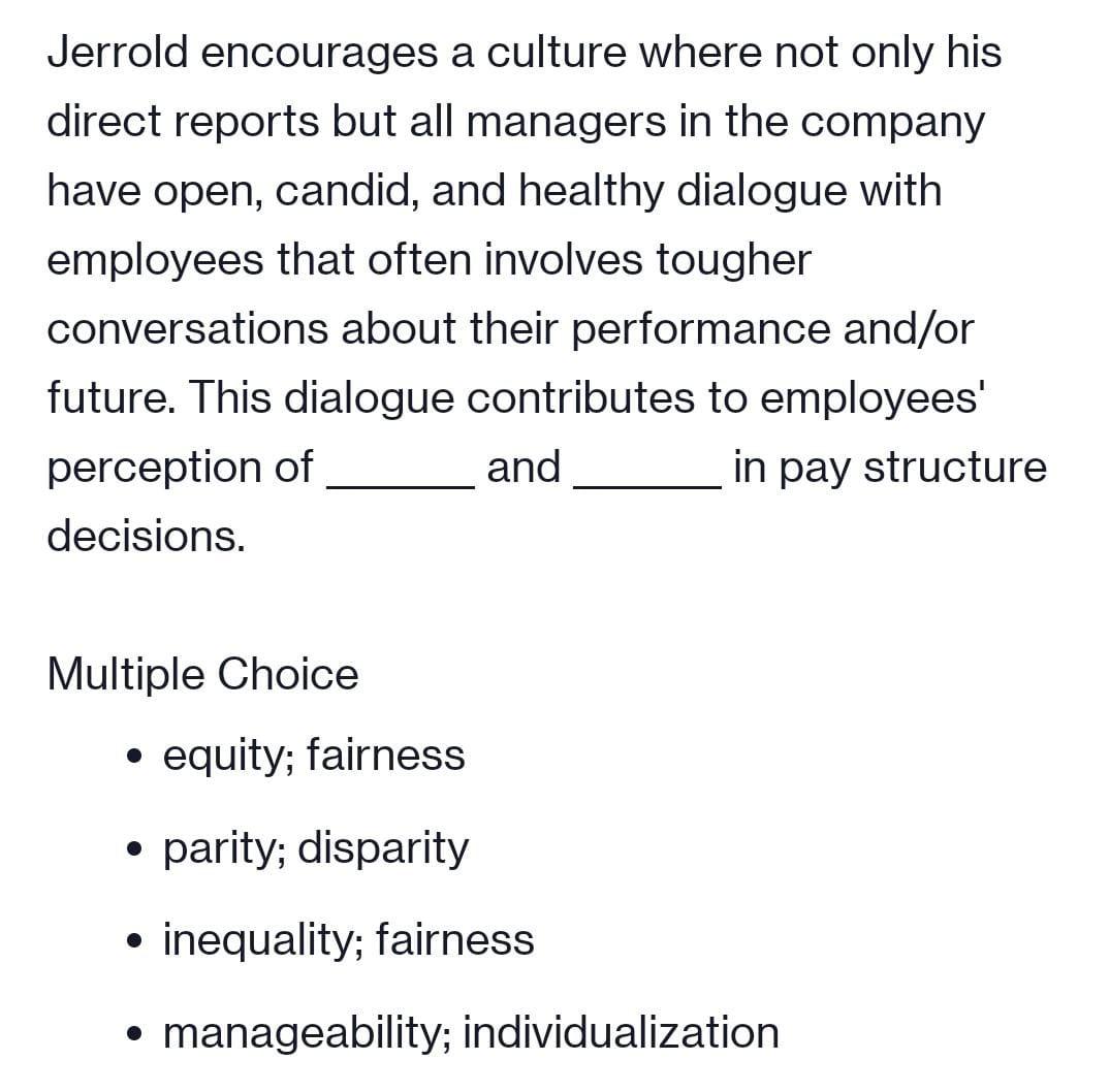 A. b. c. d. e. When reviewing desirable traits