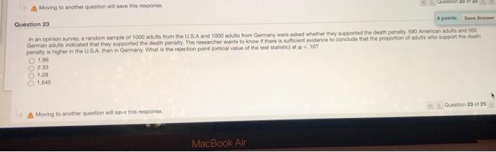 Moving to another question will save this