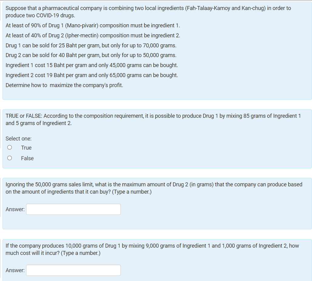 I need answer ASAP Suppose that a pharmaceutical