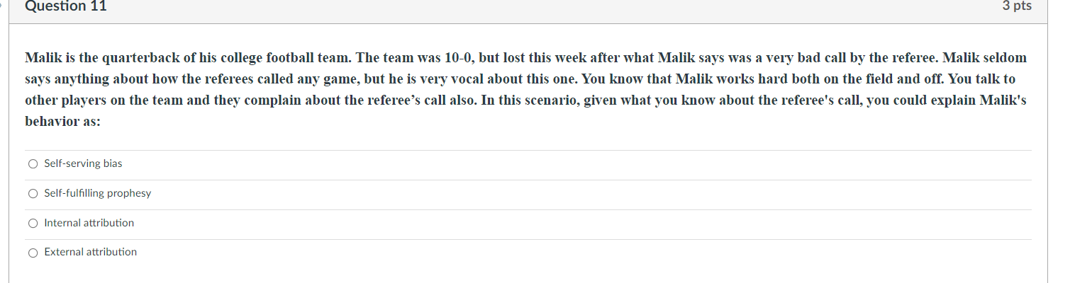 Question 8 3 pts Which of the following