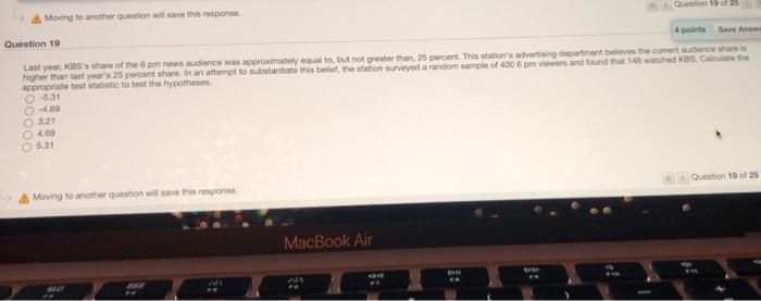 Moving to another question will save this