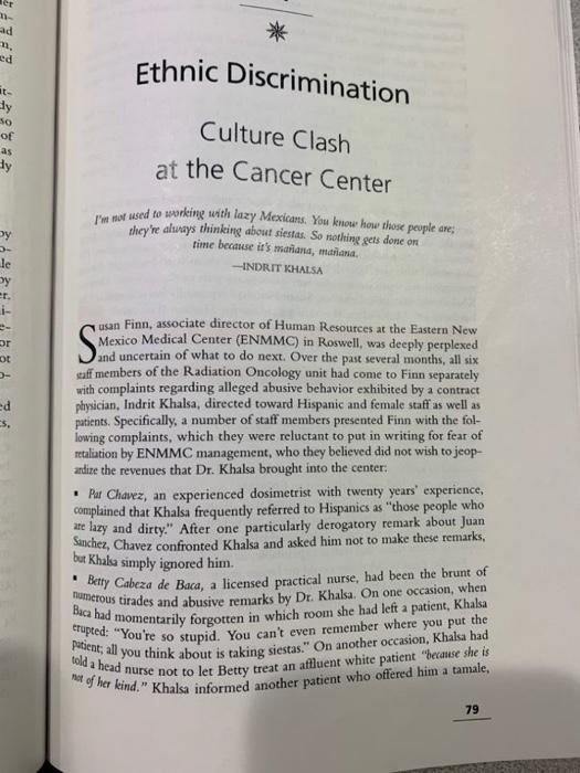 identify two to five key problems why do they