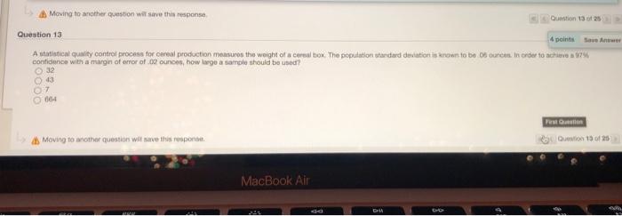 Moving to another question will save thin