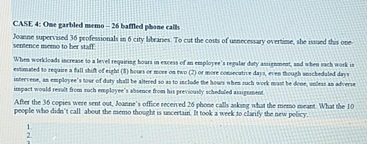 1. identify communication errors and identify