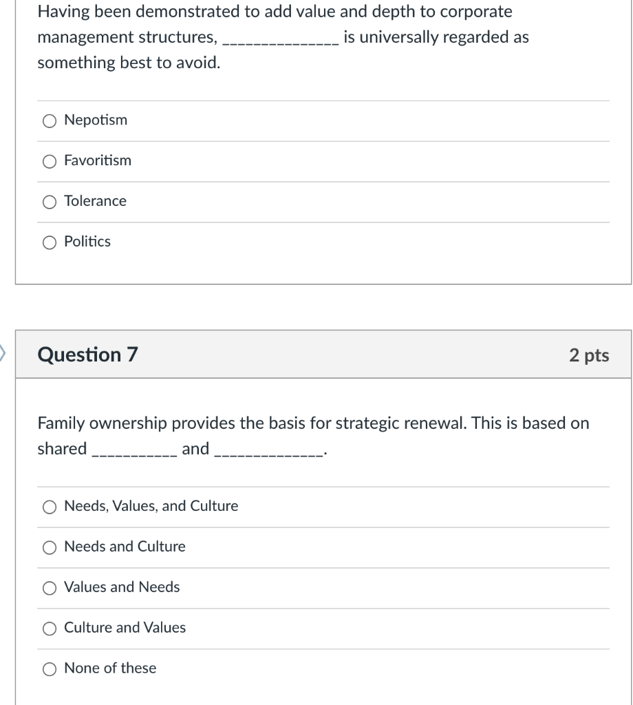 Having been demonstrated to add value and depth