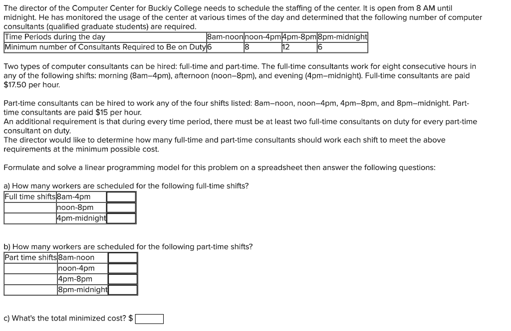 The director of the Computer Center for Buckly