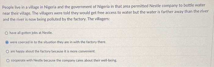People live in a village in Nigeria and the