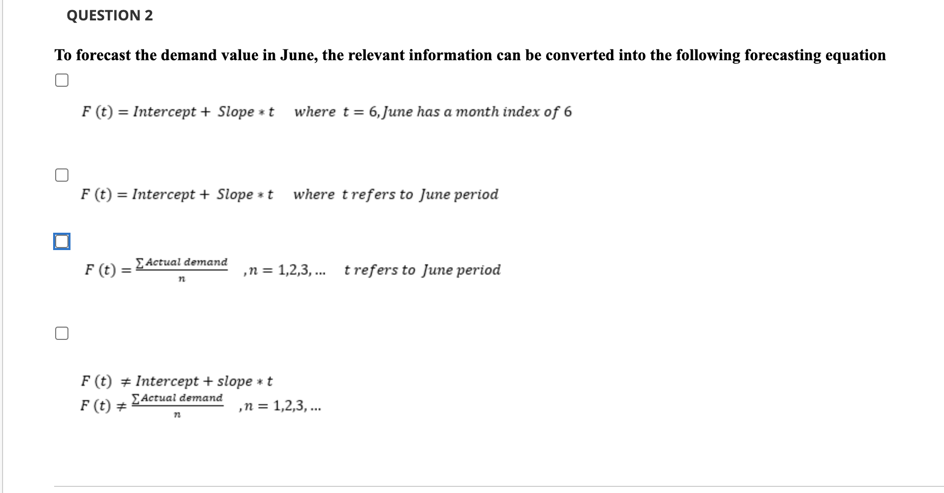*more than one answer can be selected* QUESTION 1