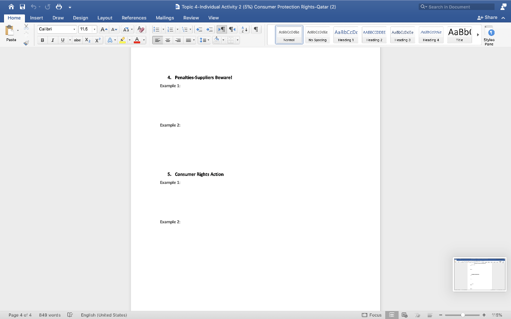 AO U Topic 4 Individual Activity 2 (5%) Consumer