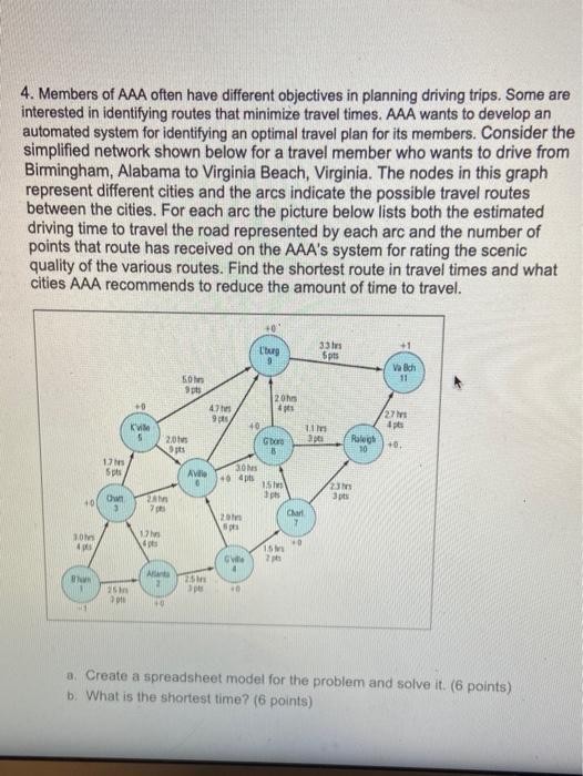 Please show on microsoft excel using solver. 4.