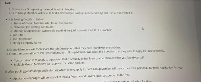 I need only 3 job postings Task: 1. Create your