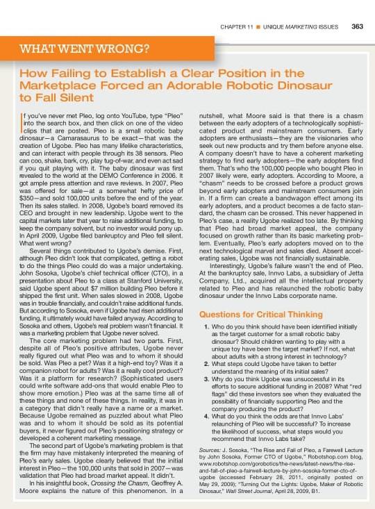 answer the question in this case study CHAPTER 11
