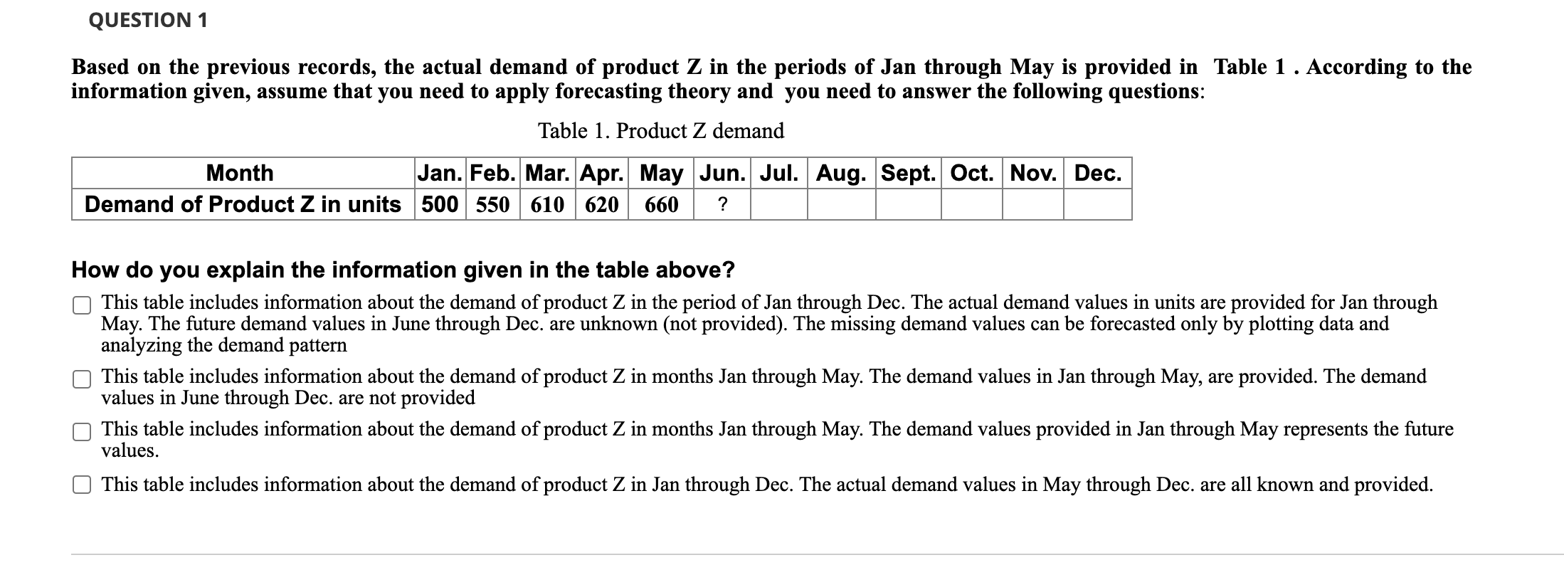 *more than one answer can be selected* QUESTION 1