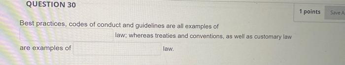QUESTION 33 2 points Save Answer are measures