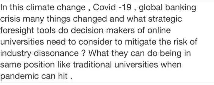 Its about what online universities can do in