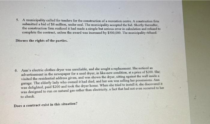 Business Law is my subject 5. A municipality