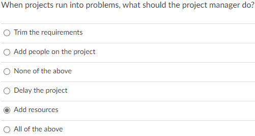 When projects run into problems, what should the