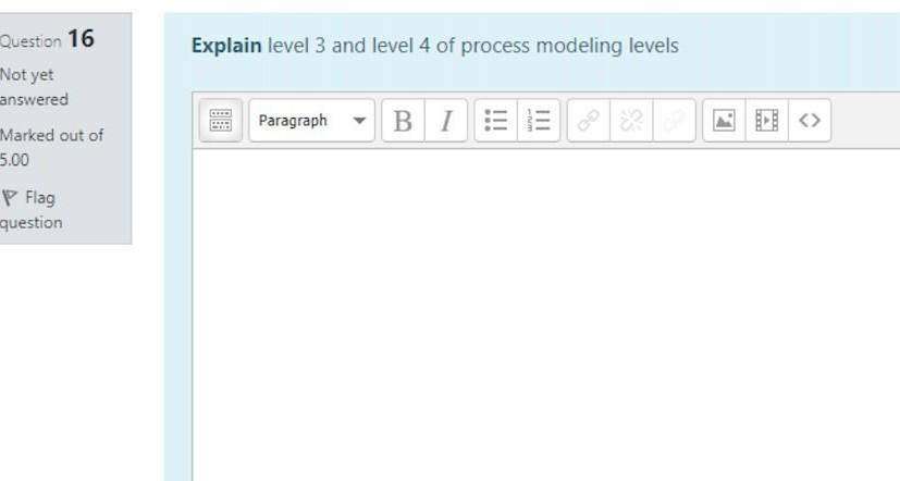 Explain level 3 and level 4 of process modeling