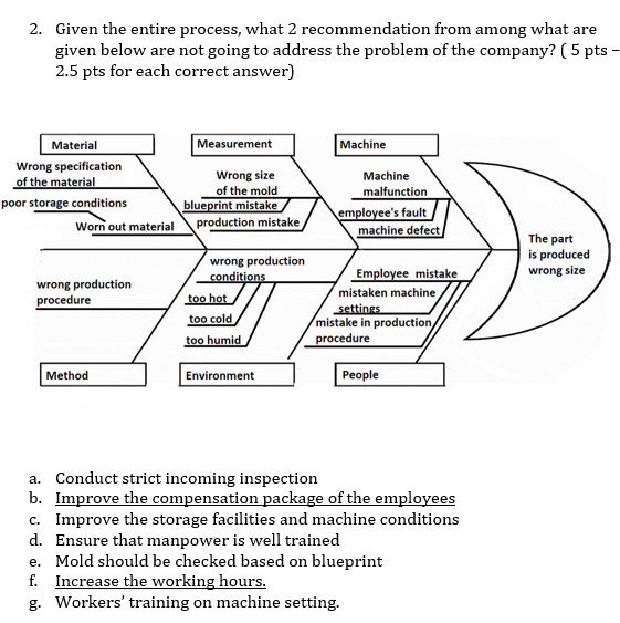 2. Given the entire process, what 2