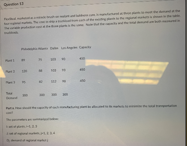 please do not solve it in excel. Question 13