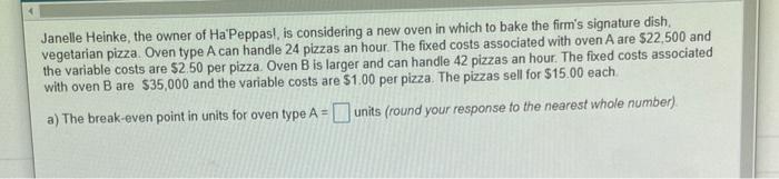 Metters Cabinets, Inc., needs to choose a