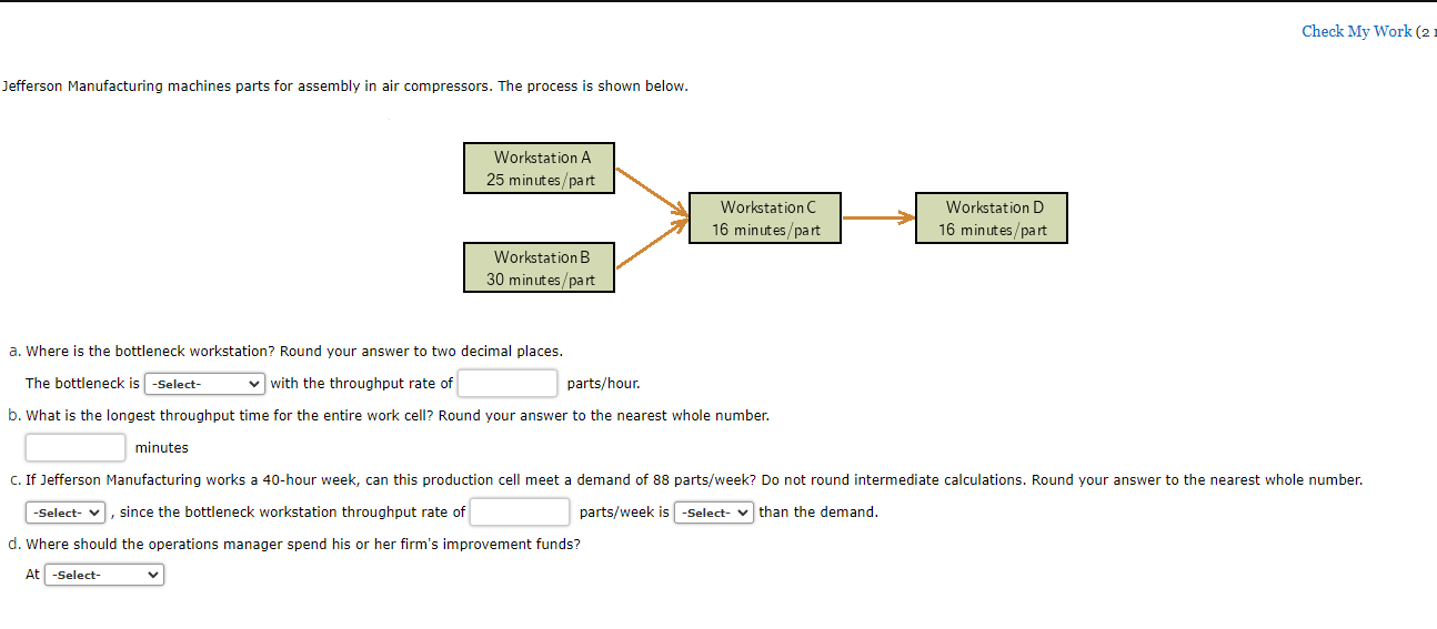 Check My Work (2 Jefferson Manufacturing machines