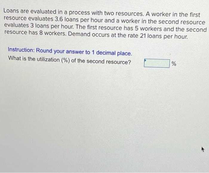 Loans are evaluated in a process with two