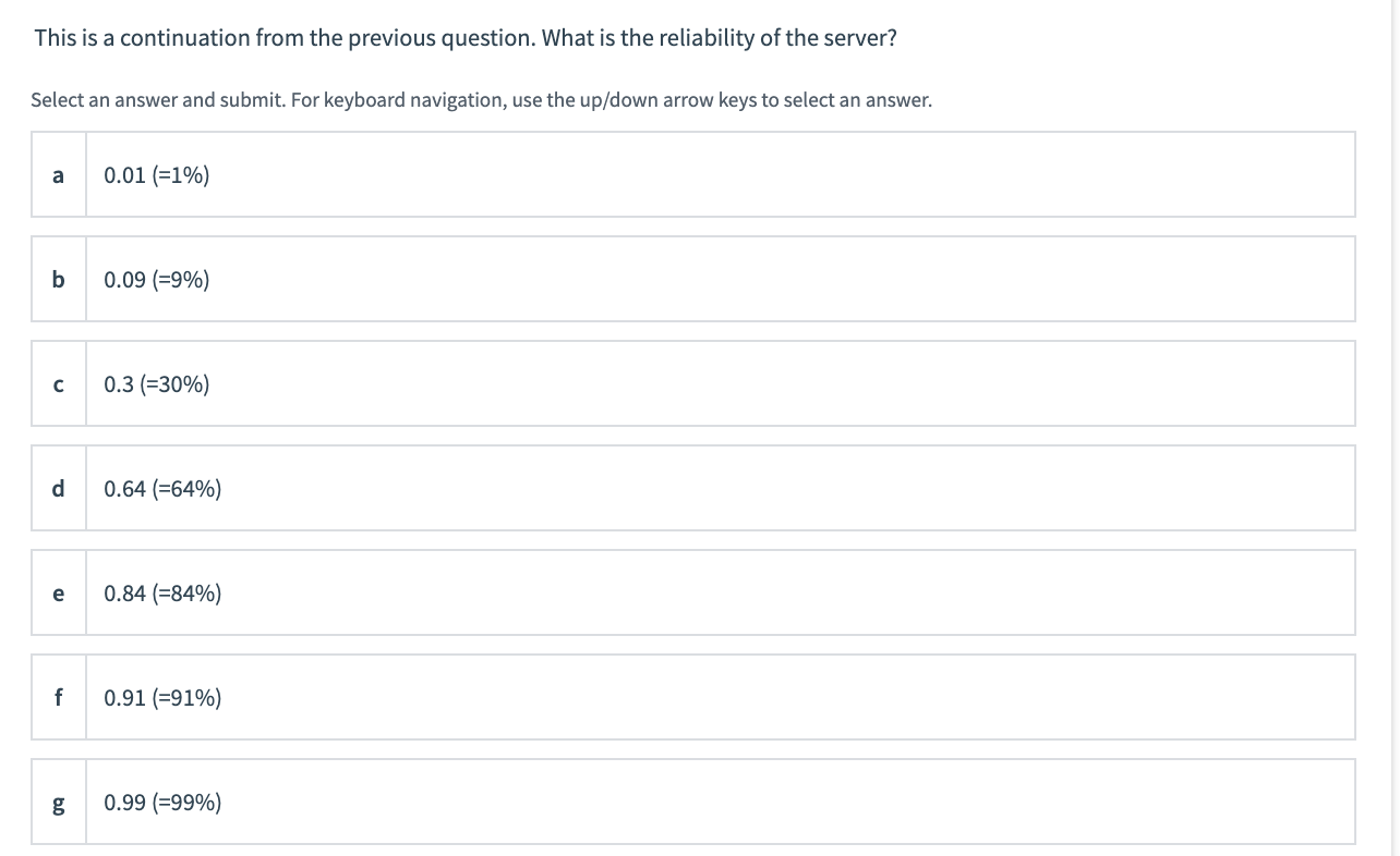 A computer server is dependent on a component