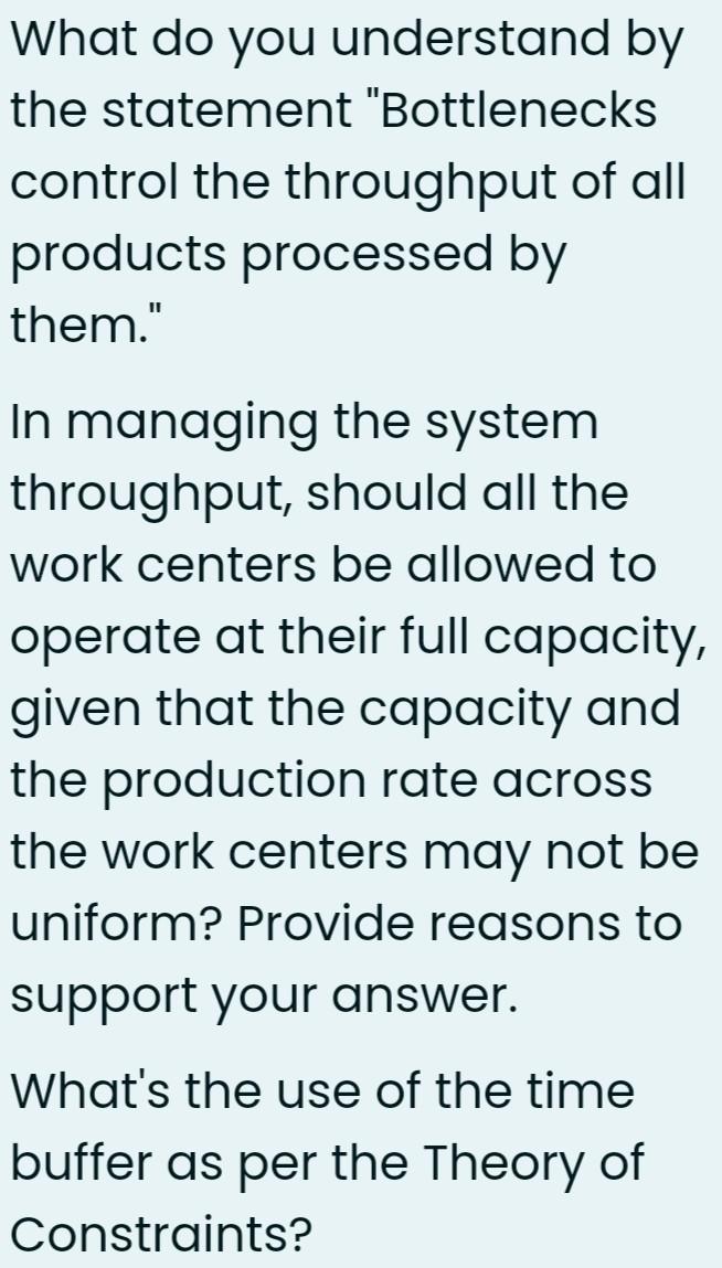 What do you understand by the statement