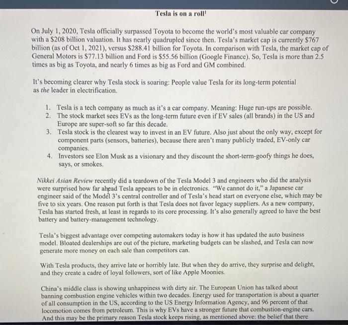 please help me with this analysis with a thorough