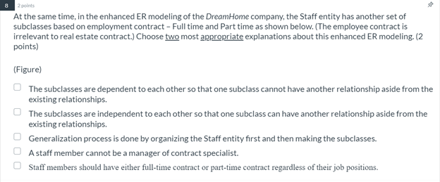 7 2 points ER modeling has been enhanced to