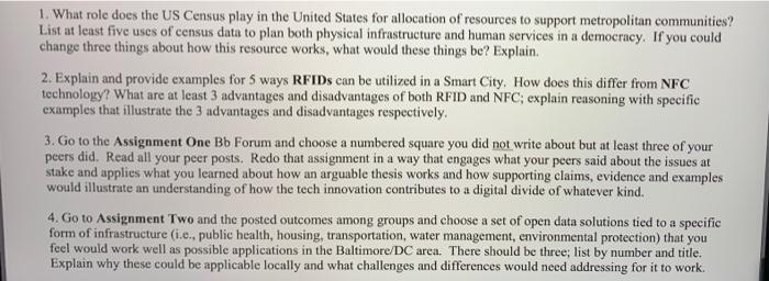 1. What role does the US Census play in the