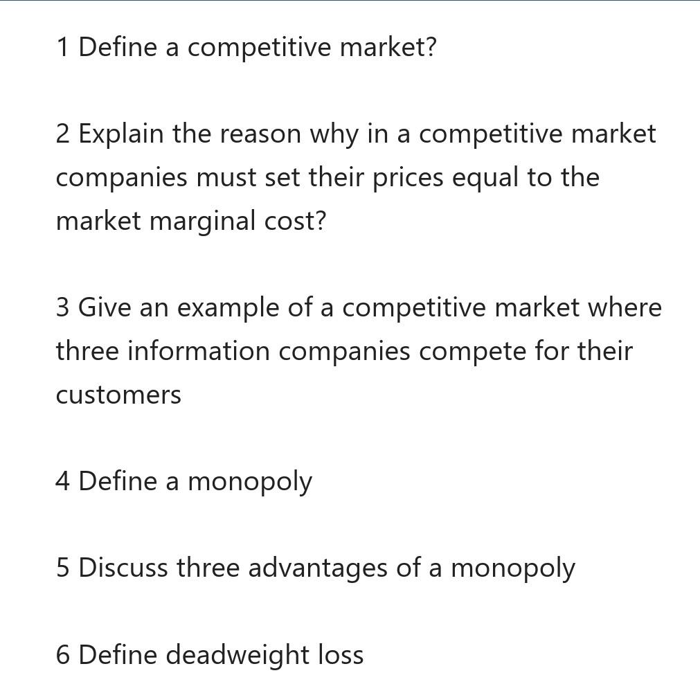 THIS IS A 6 PART QUESTION. DO NOT GET YOUR