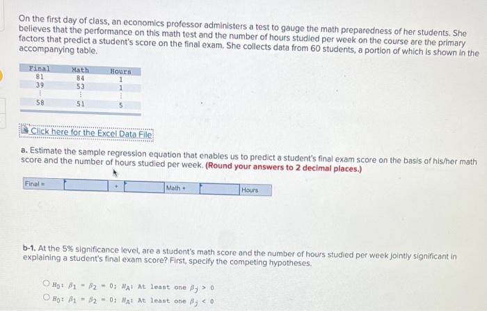 Hours 1 1 2 3 1 Math 84 53 63 77 81 10 40 SS 46