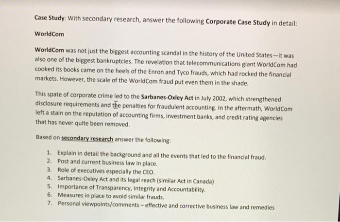 subject is business law and i need 2, 6 and 7