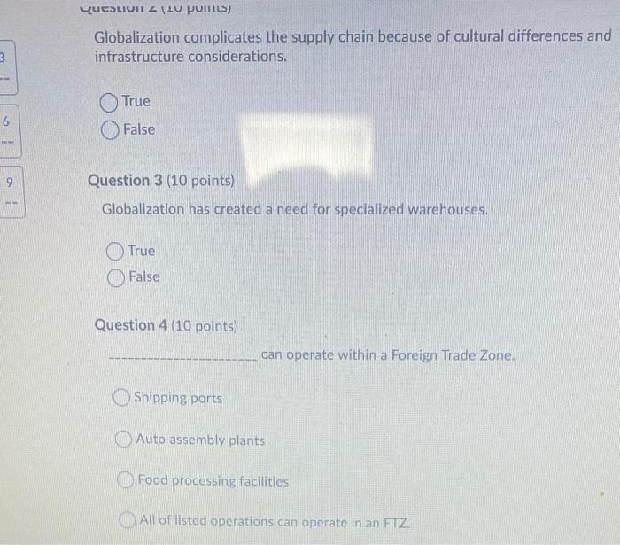 LucLUI IU PUITLS) Globalization complicates the