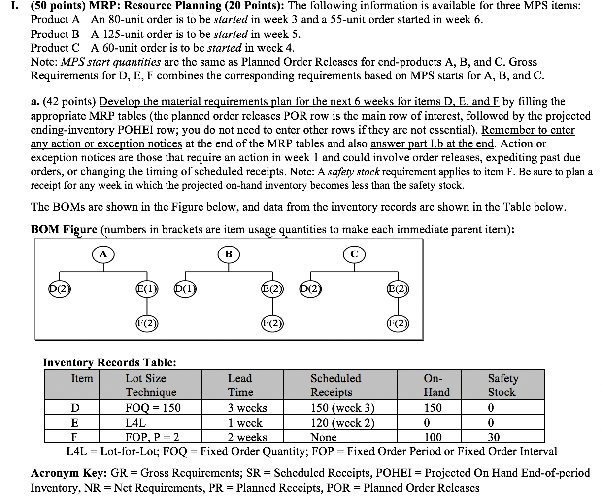 PLEASE MAKE SURE TO ANSWER PART B AND INCLUDE LOT