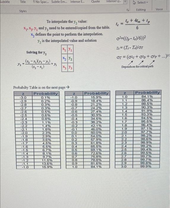 consider the PERT network Font Problem 4 (45