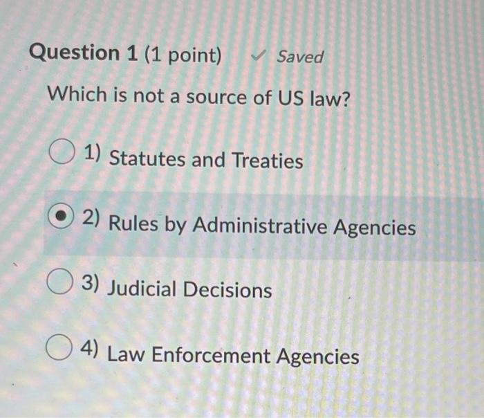 Question 1 (1 point) Saved Which is not a source