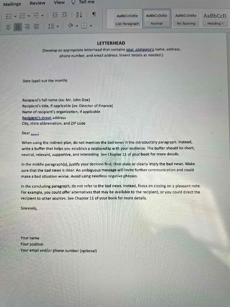 Individual negative message assignment E E 2 TT