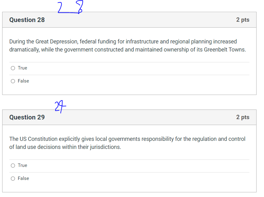 Question 27 2 pts Match each planning theory with
