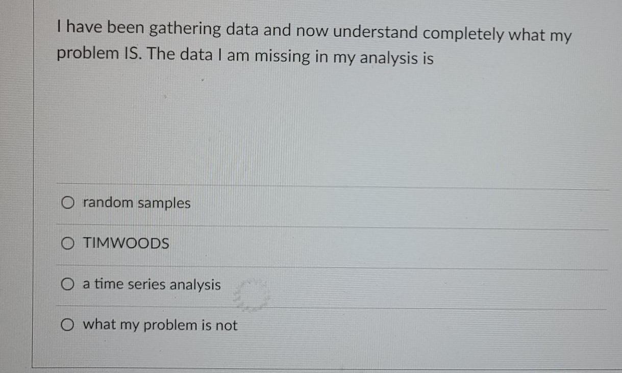 I have been gathering data and now understand