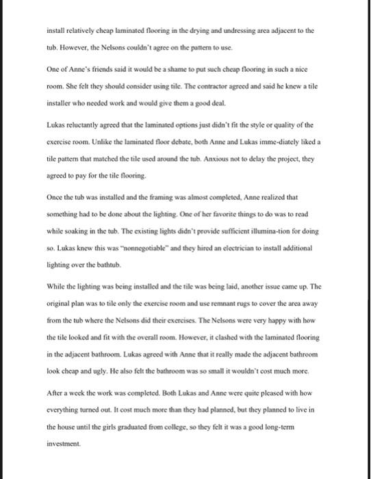 Please read the Case-4.2 "The Home Improvement