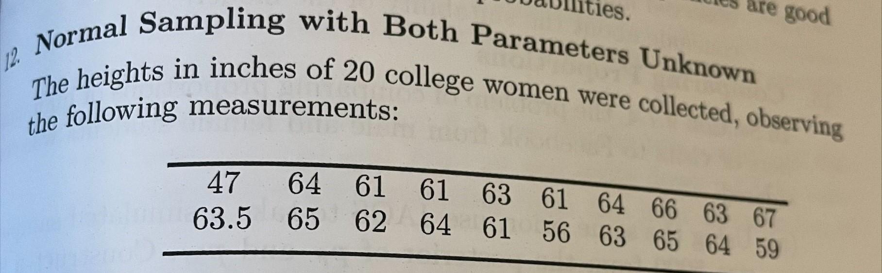In R ties. re good 12. Normal Sampling with Both