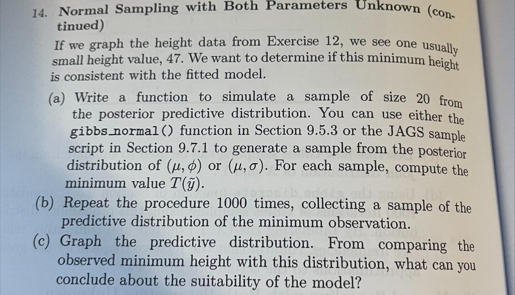 In R ties. re good 12. Normal Sampling with Both