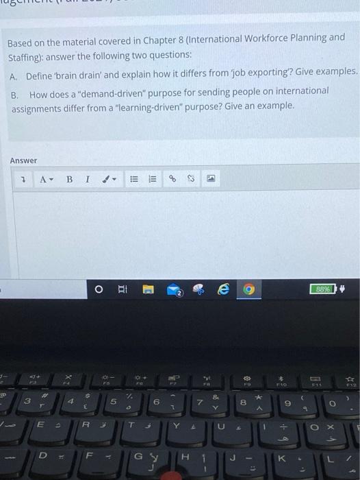 Based on the material covered in Chapter 8